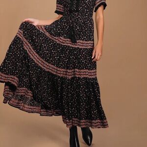 Free People Rare Feelings Prairie Maxi Dress Small